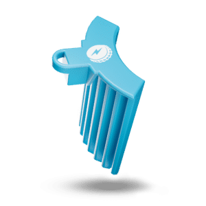 Blue Skinny Can Adapter for the Shotgun Roulette party game.